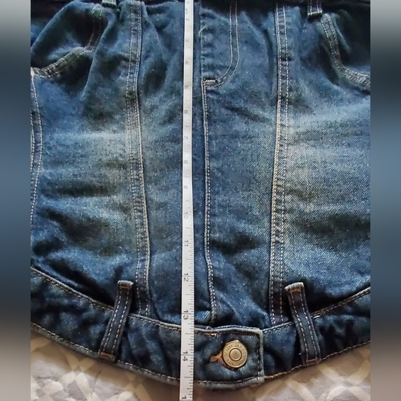 NWOT ZARA denim Bustier XL - Picture 7 of 10